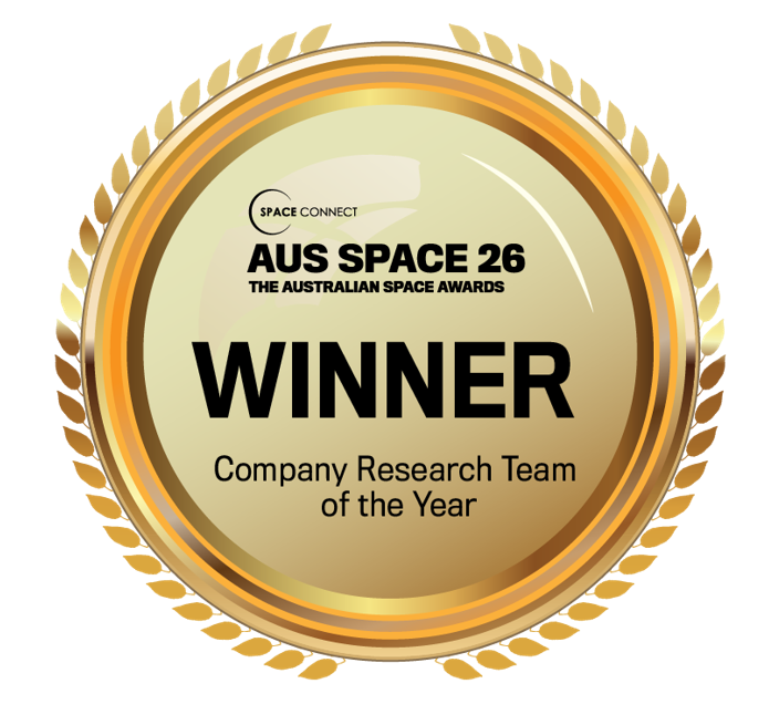 WINNER: Company Research Team of the Year category at the Australian Space Awards 2026 image